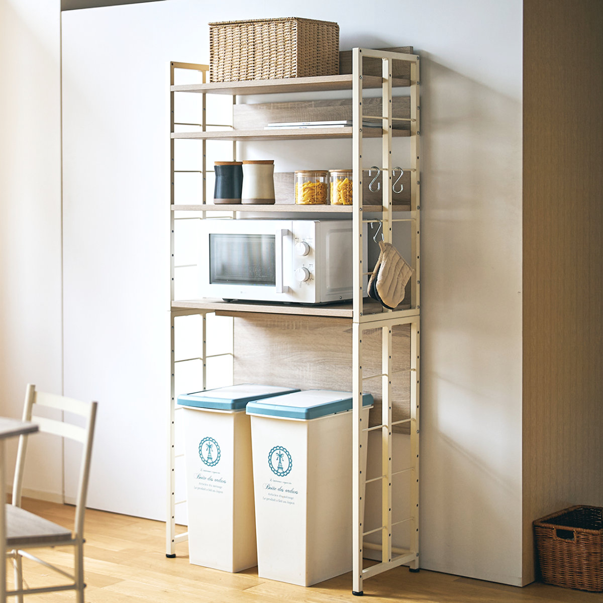 弘益 マルチラックM 幅70cm 可動棚 ゴミ箱上ラック （ ラック 棚