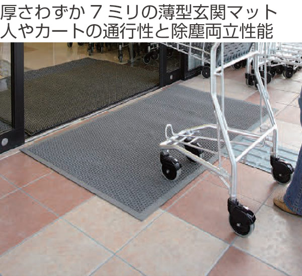 （法人限定） 玄関マット 屋外 業務用 150×195cm ブイステップマット7 ドアマット サイズオーダー （ コンドル 山崎産業 玄関 マット 屋外用 ）