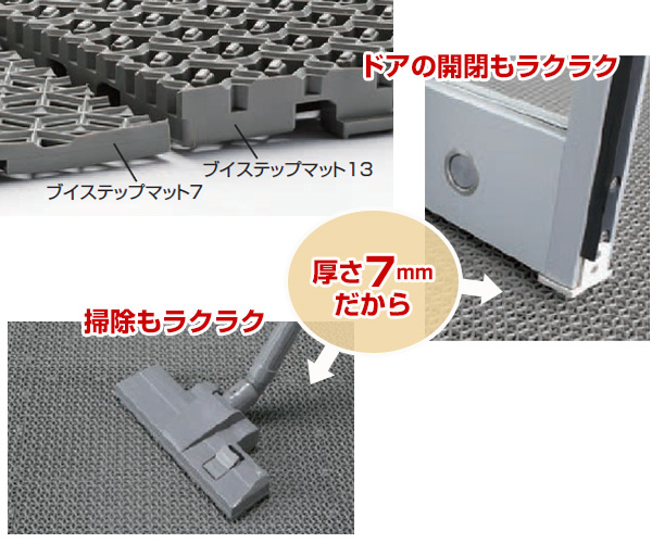 （法人限定） 玄関マット 屋外 業務用 150×195cm ブイステップマット7 ドアマット サイズオーダー （ コンドル 山崎産業 玄関 マット 屋外用 ）