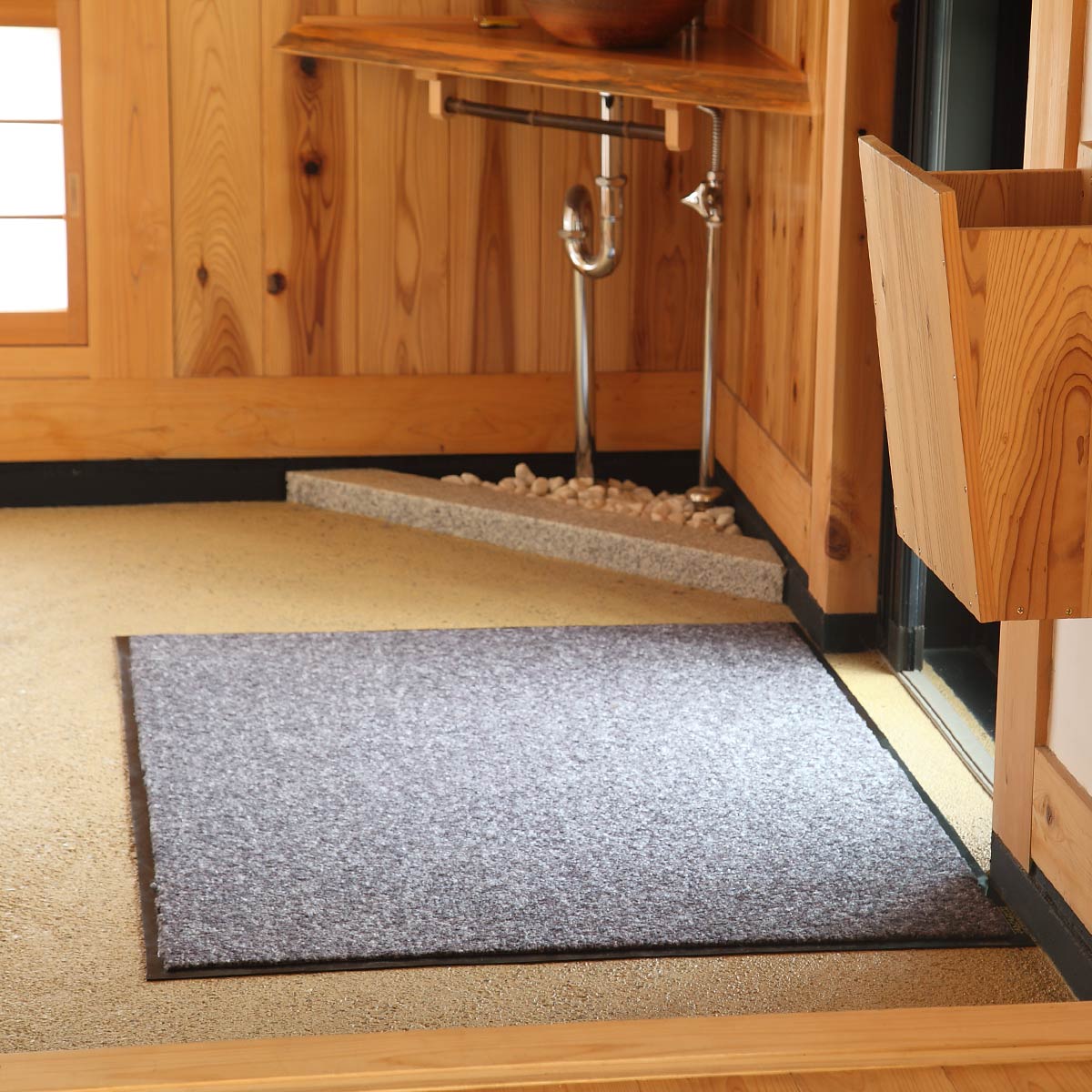 山崎産業 玄関マット 屋内 業務用 90×105cm ロンステップマット
