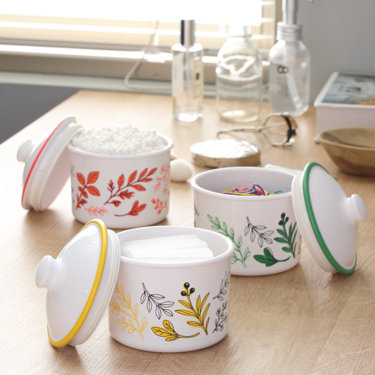 保存容器 Herbal Harmony ラウンドストッカー 330ml （ 保存 容器 密閉