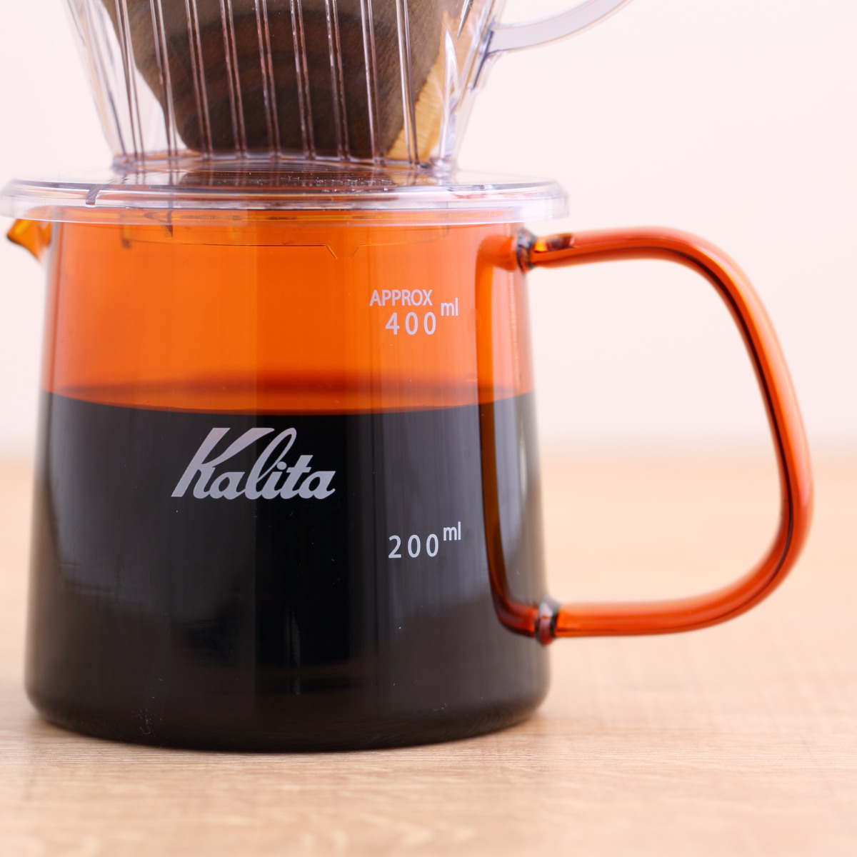 Kalita（カリタ） コーヒーサーバー 400ml Jug 400 アンバー （ ガラス