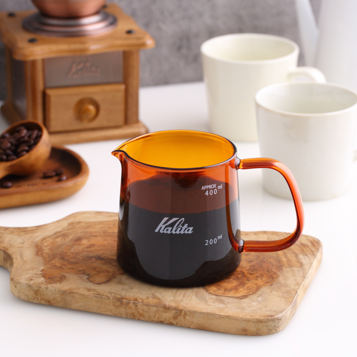 Kalita（カリタ） コーヒーサーバー 400ml Jug 400 アンバー （ ガラス