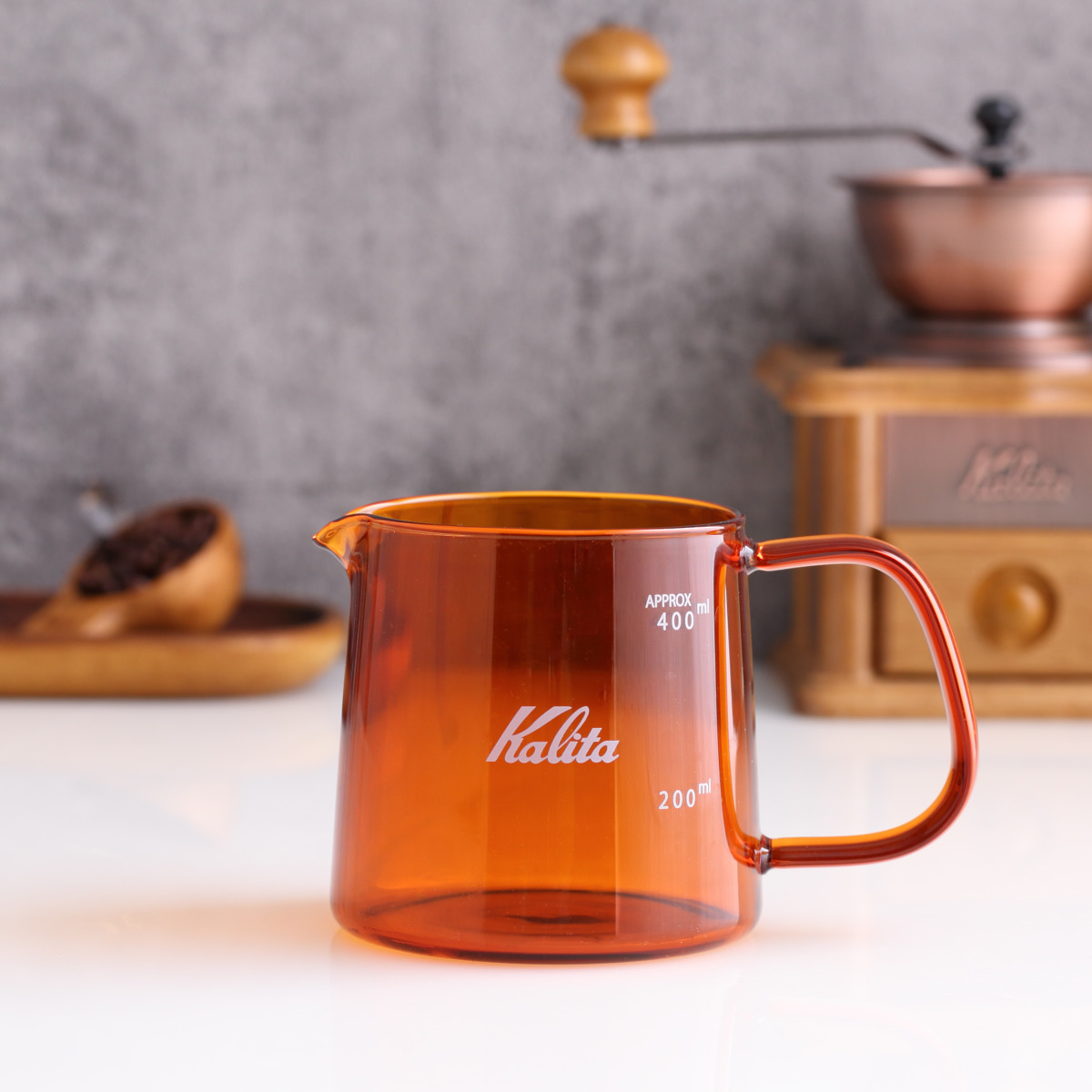 Kalita（カリタ） コーヒーサーバー 400ml Jug 400 アンバー （ ガラス