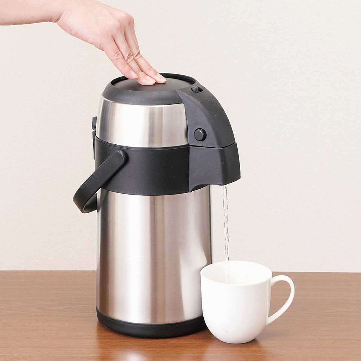 パール金属 ポット エコロア ステンレスエアーポット2.2L （ 魔法瓶