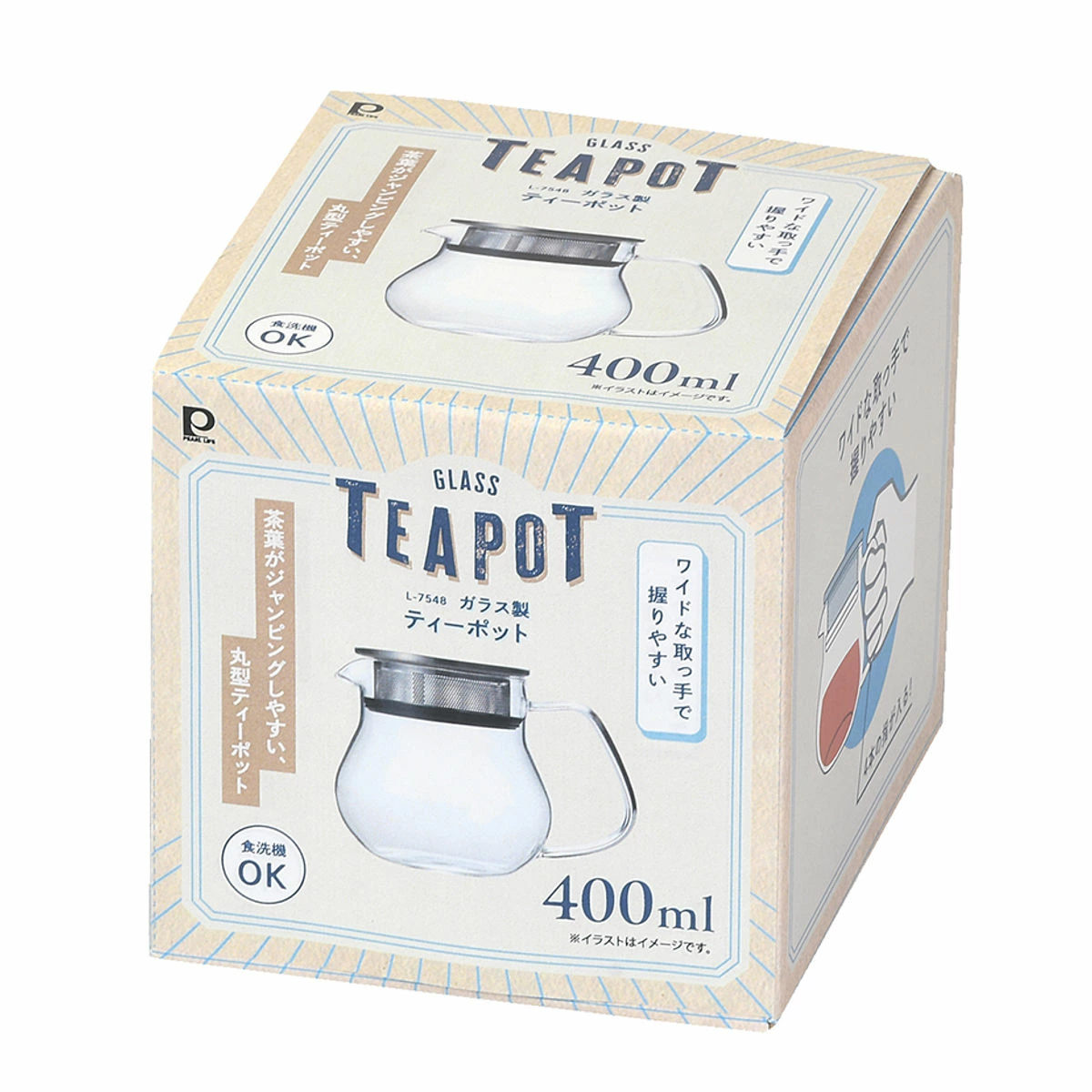 パール金属 ティーポット ガラス製ティーポット400ml （ 耐熱ガラス 食