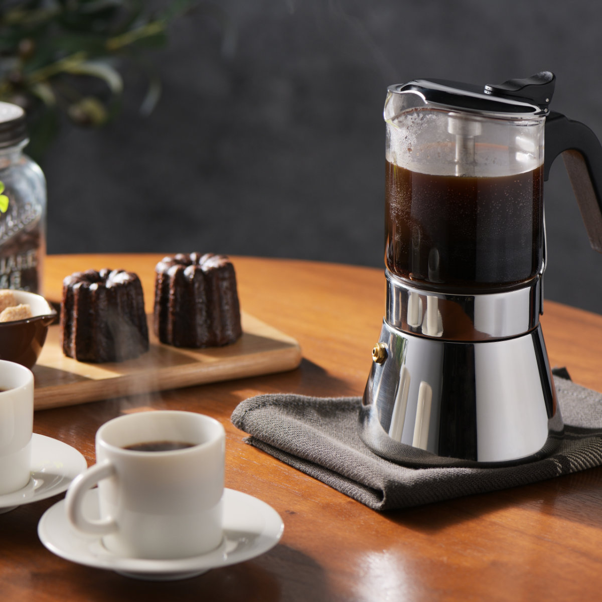 中が見える！エスプレッソメーカー 450ml （ コーヒーメーカー