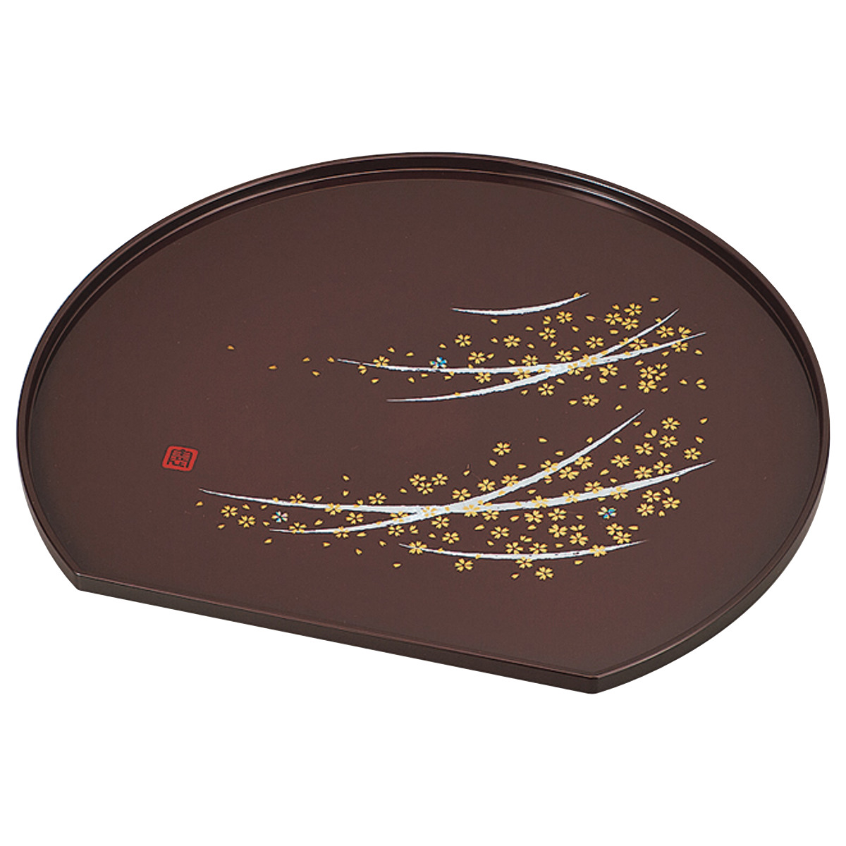 盆 120 半月膳 溜 はるか ( 36cm ランチトレー トレイ トレー お盆 膳 盆 120 半月膳 溜 はるか ( 36cm ランチトレー トレイ トレー お盆 膳
