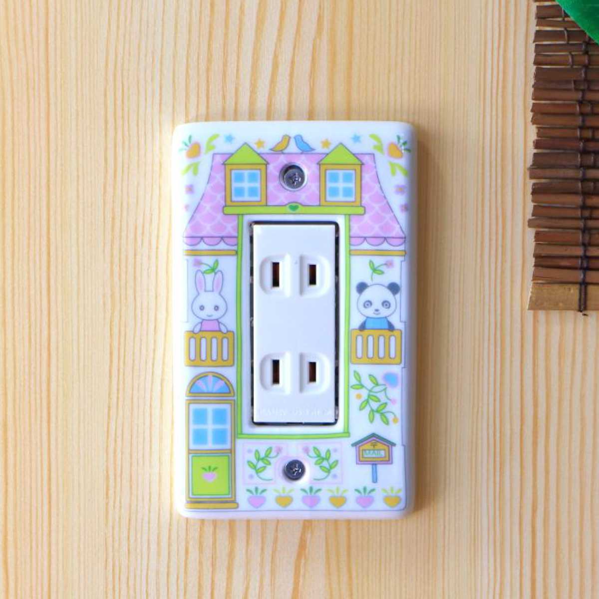スイッチカバー zooハウススイッチプレート （ 電気スイッチ 