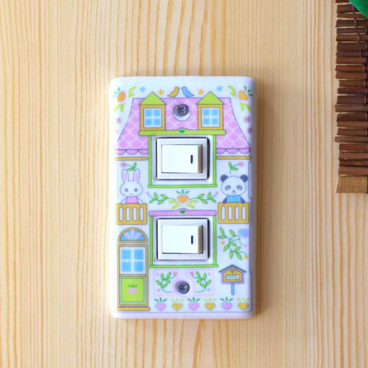 スイッチカバー zooハウススイッチプレート （ 電気スイッチ 