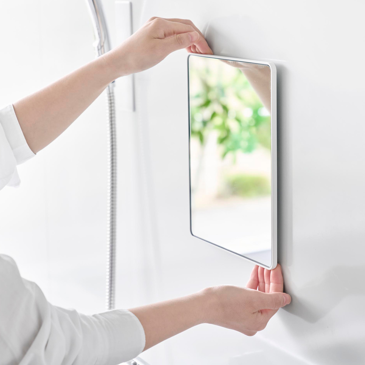 tower 特典付き 山崎実業 マグネットバスルームミラー タワー 角型