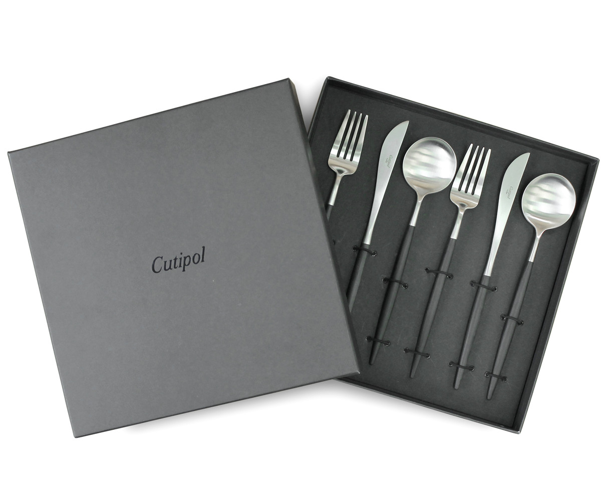 ★新品未使用★クチポール【6本セット3種2組】カトラリー セット正規品 Cutipol（クチポール） ゴア カトラリー セット Cutipol GOA ブラック