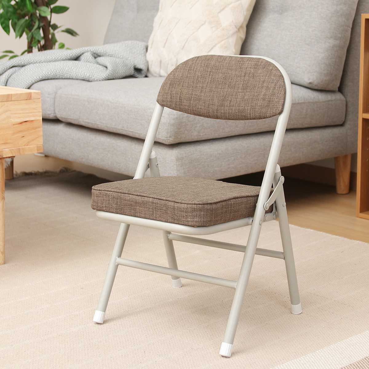 不二貿易（Fuji Boeki） 折りたたみ椅子 ロータイプ コンパクト