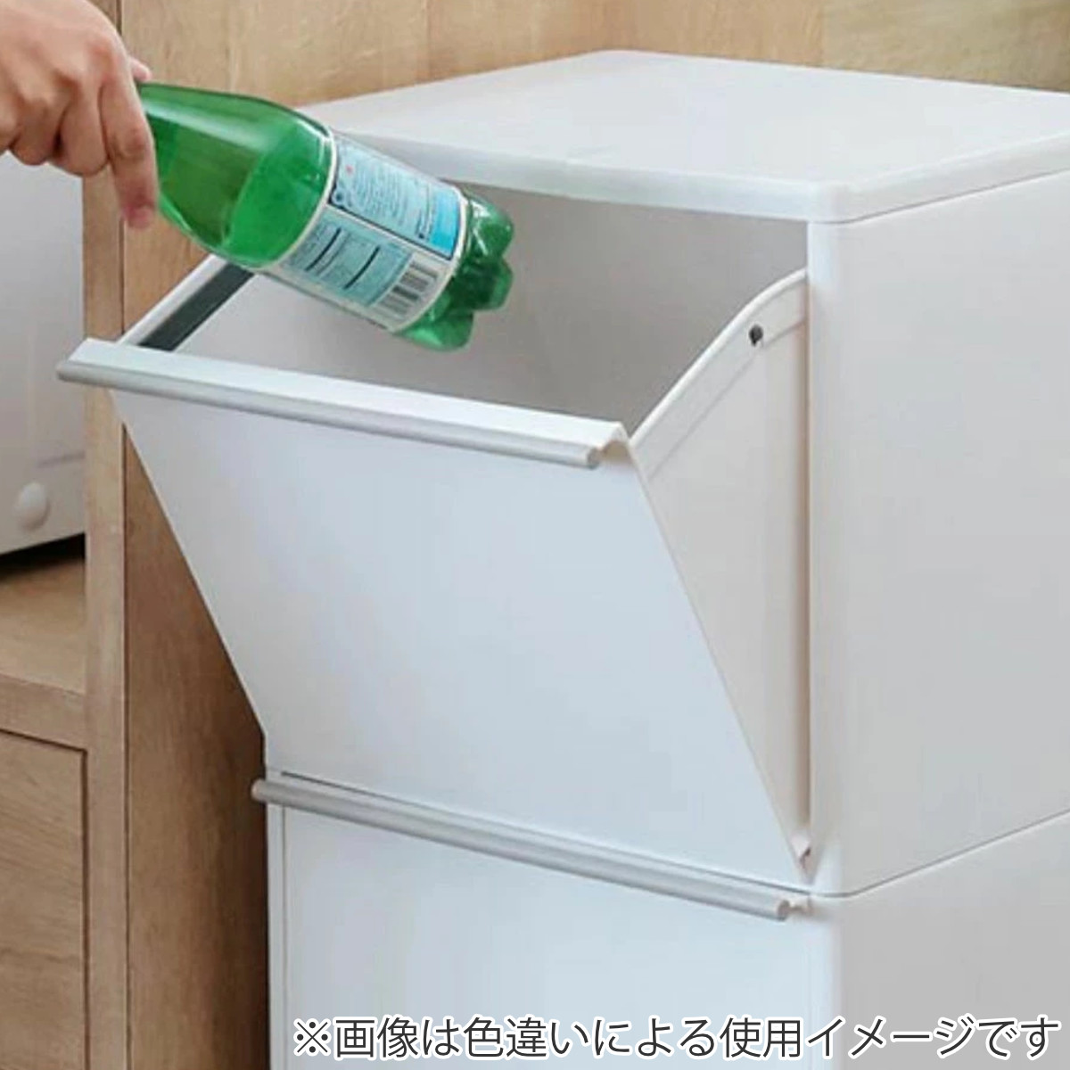 アスベル（ASVEL） ゴミ箱 43L 3段 縦型 ミッキー 資源ゴミ 分別ワゴン