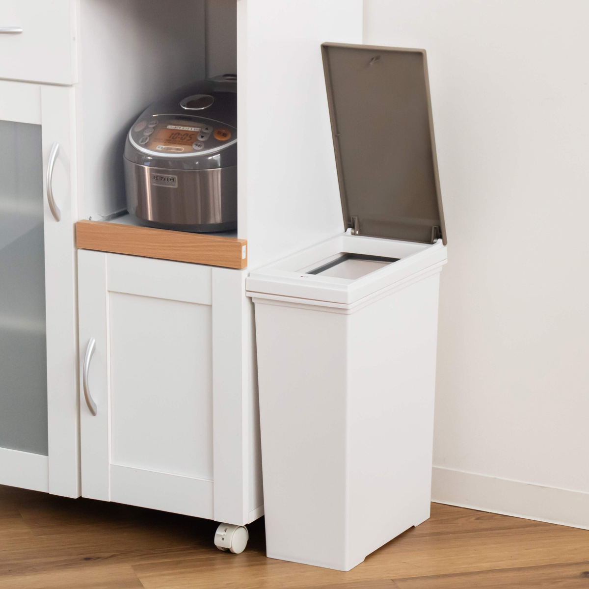 アスベル（ASVEL） ゴミ箱 60L 分別 横型 3分別ワゴン キャスター付き