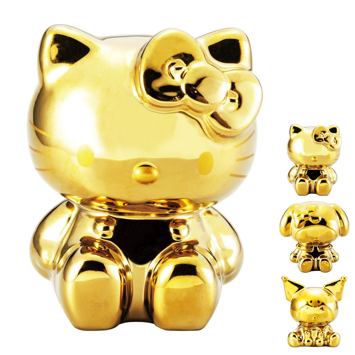 サンアート 貯金箱 ゴールド サンリオ マネーバンク （ クロミ