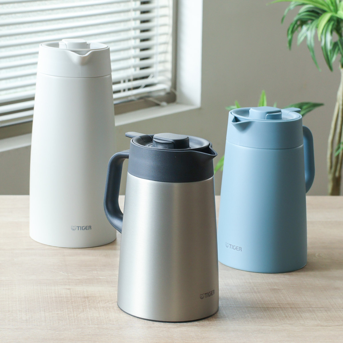 タイガー魔法瓶 タイガー ポット プッシュレバー （ 2L ステンレス