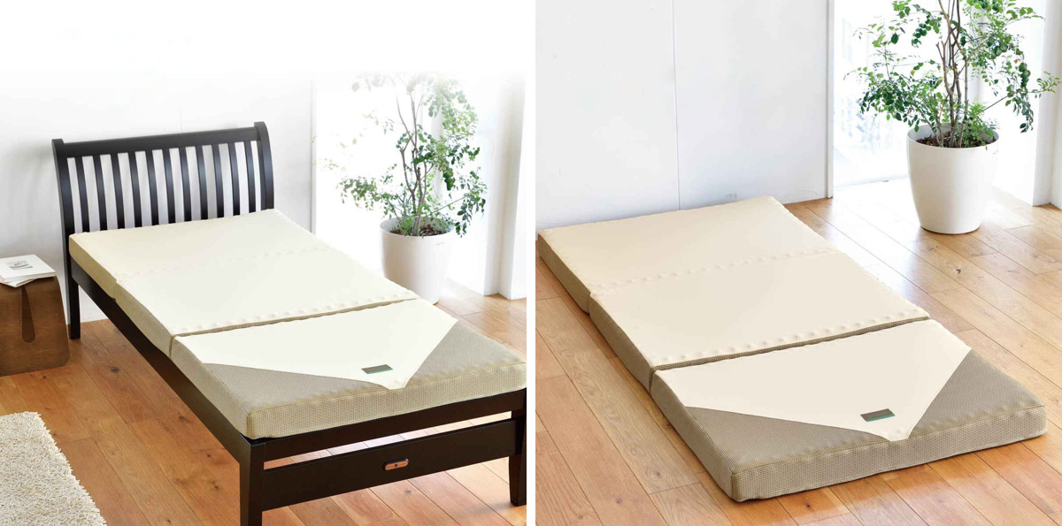 rakura 西川 三つ折りマットレス シングル RAKURA 体圧分散