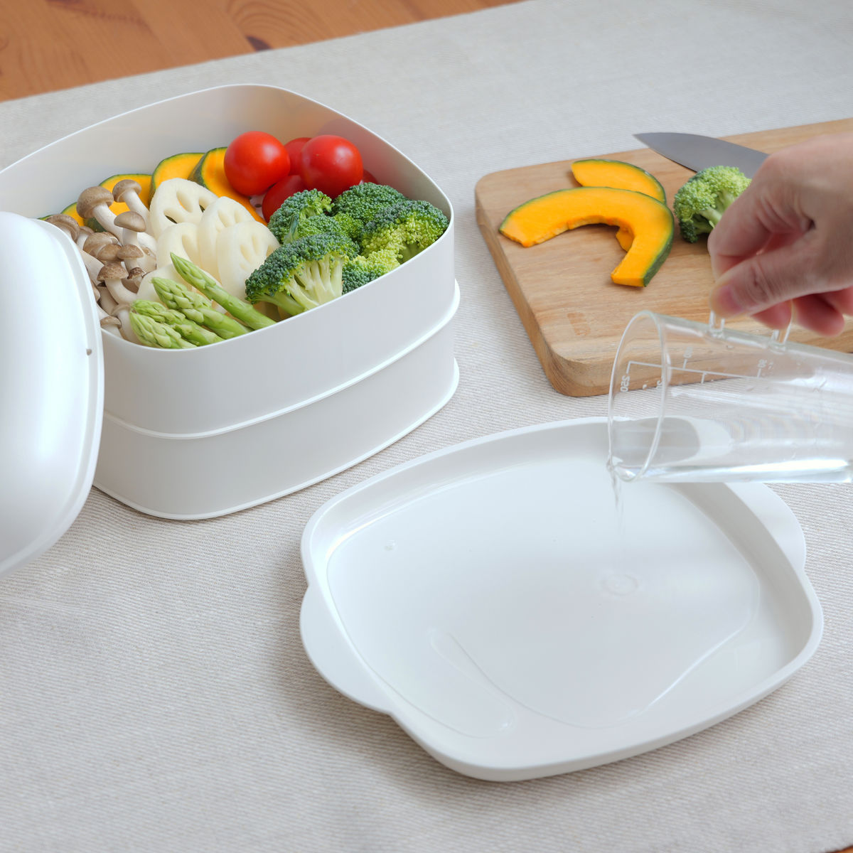 蒸し器 2段 most ふたしなセイロ BIG 電子レンジ調理器 日本製