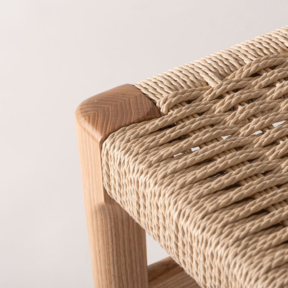 form ダイニングベンチ 幅120cm ペーパーコード アルネ （ 腰掛け 長椅子 椅子 ダイニングチェア 木製 天然木 アッシュ ベンチ 完成品 ）_17