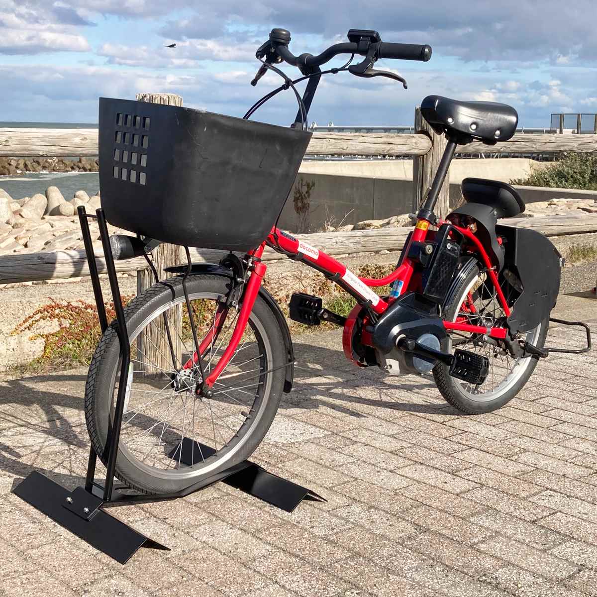 自転車スタンド アイアン製 遠藤ワークス 頑丈自転車スタンド 3台用 EX201-03 1個（直送品