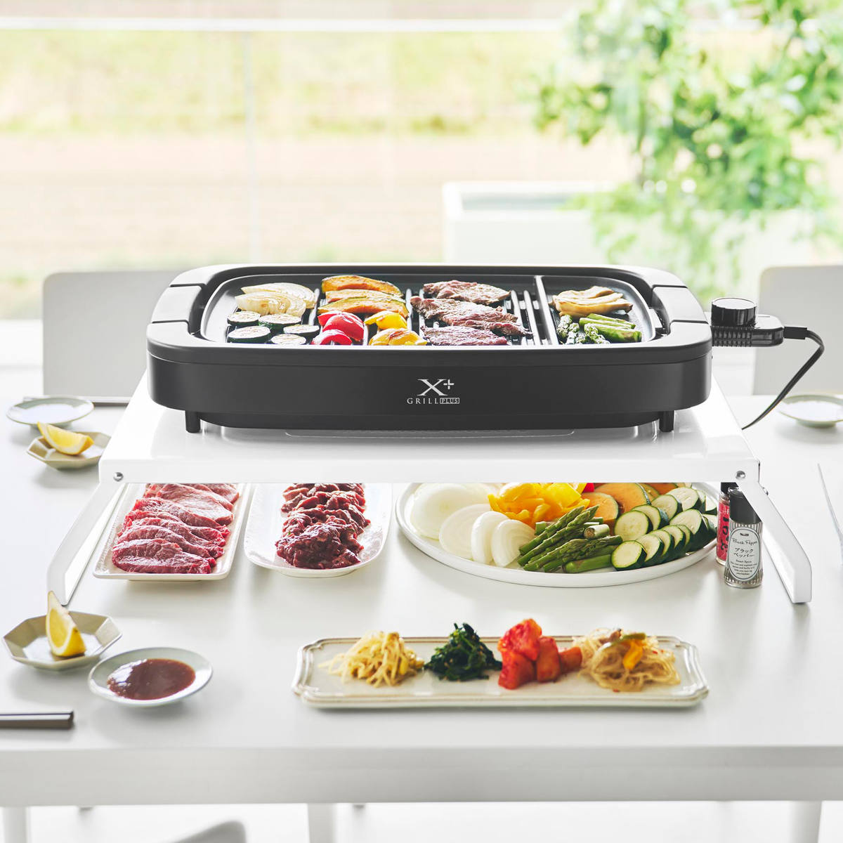 tower 特典付き 山崎実業 下が使える電気プレートラック タワー