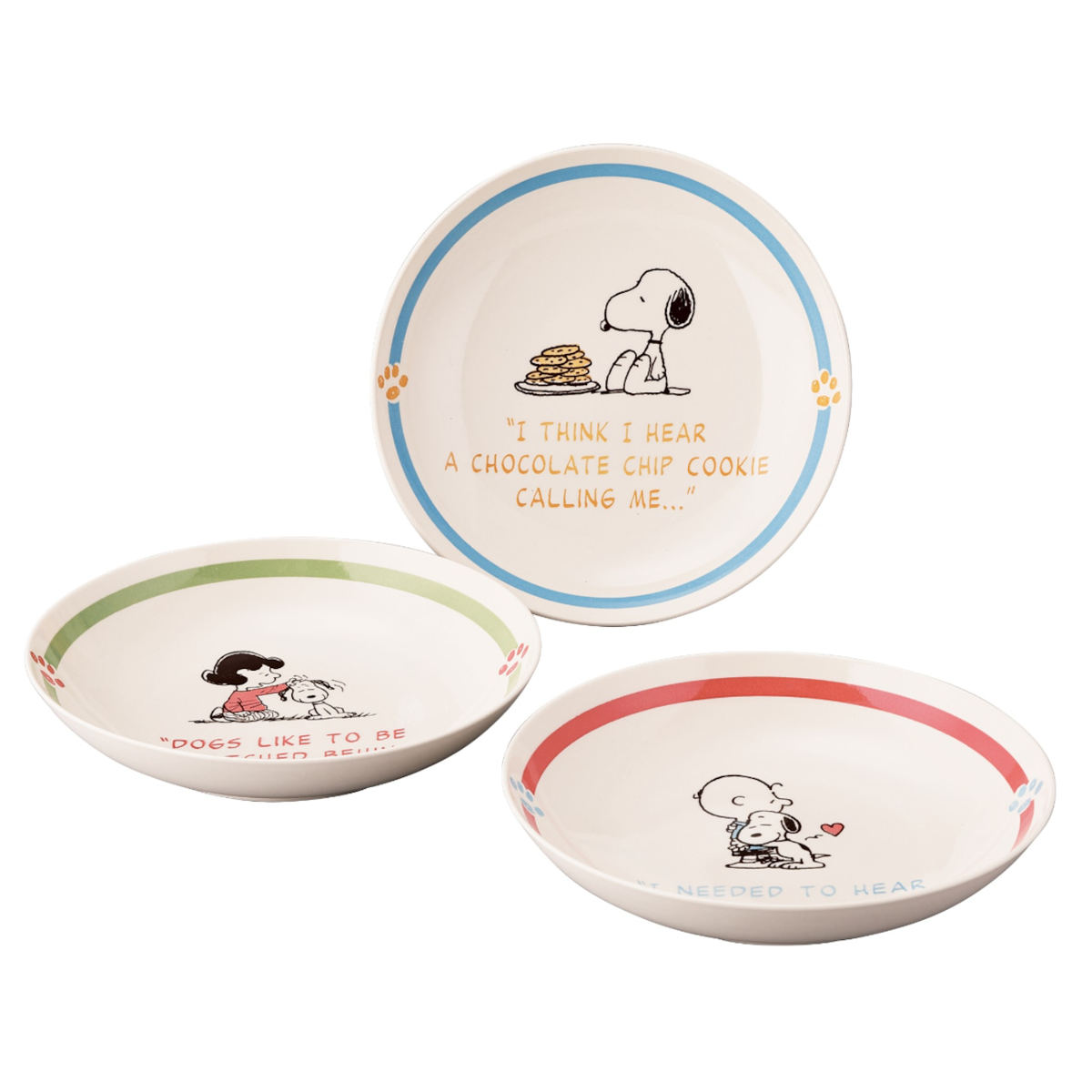 スヌーピータウン デイジーヒルパピーズ 限定300 プレート 皿 山加商店 プレート トリオパスタプレートセット スヌーピー （ 21cm
