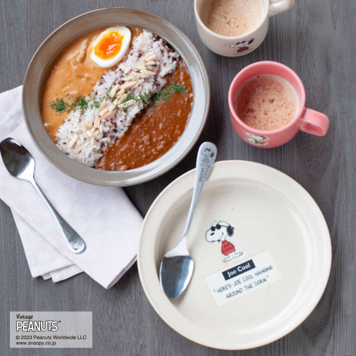 山加商店 皿 すくいやすいカレー皿 L スヌーピー （ 21.3cm 電子レンジ