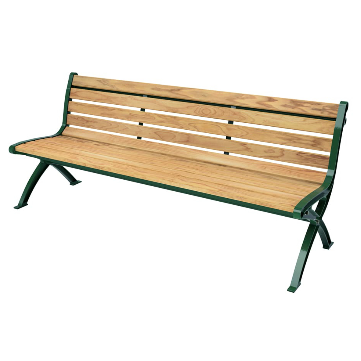 ミヅシマ工業 ベンチ 幅182cm ランバーベンチ 背付 （ 法人限定 屋外