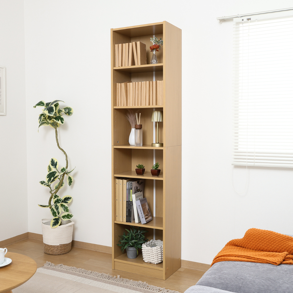 不二貿易（Fuji Boeki） 本棚 幅44cm 木目調 A4対応 可動棚 （ ラック