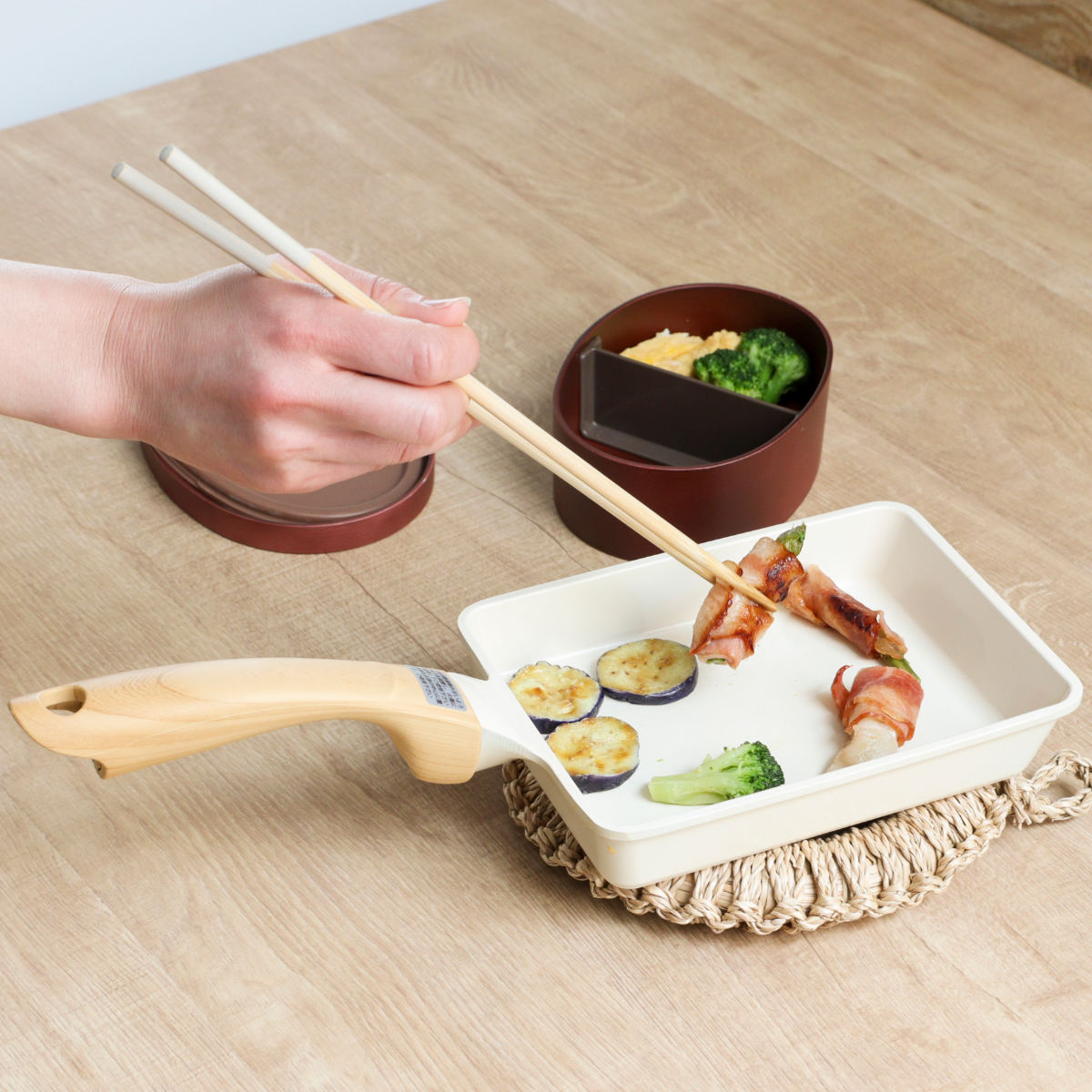 ナンセンジャパン 卵焼き器 13×18cm IH対応 セラミックコート PFOA