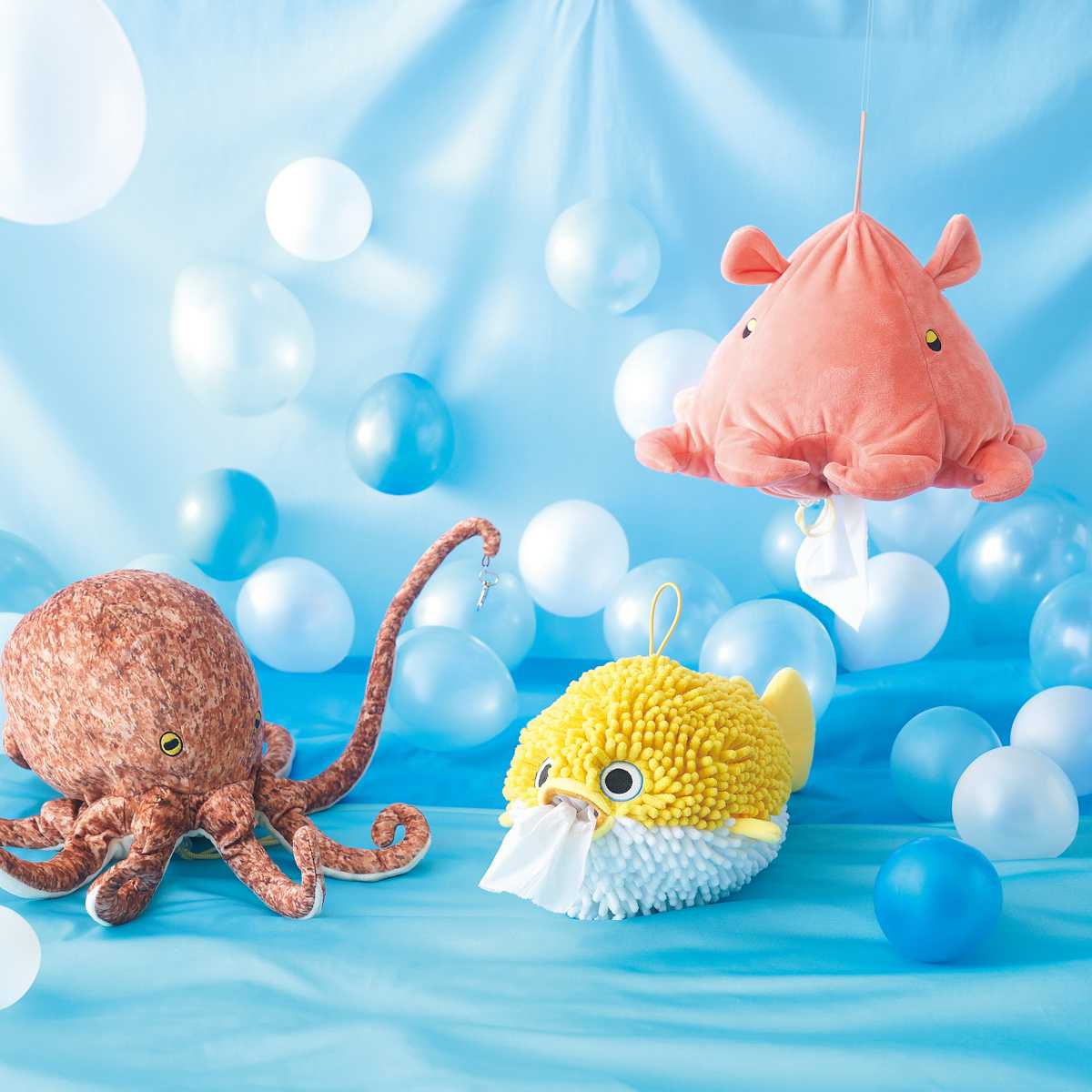 セトクラフト ティッシュケース 海の生き物 ロールティッシュケース