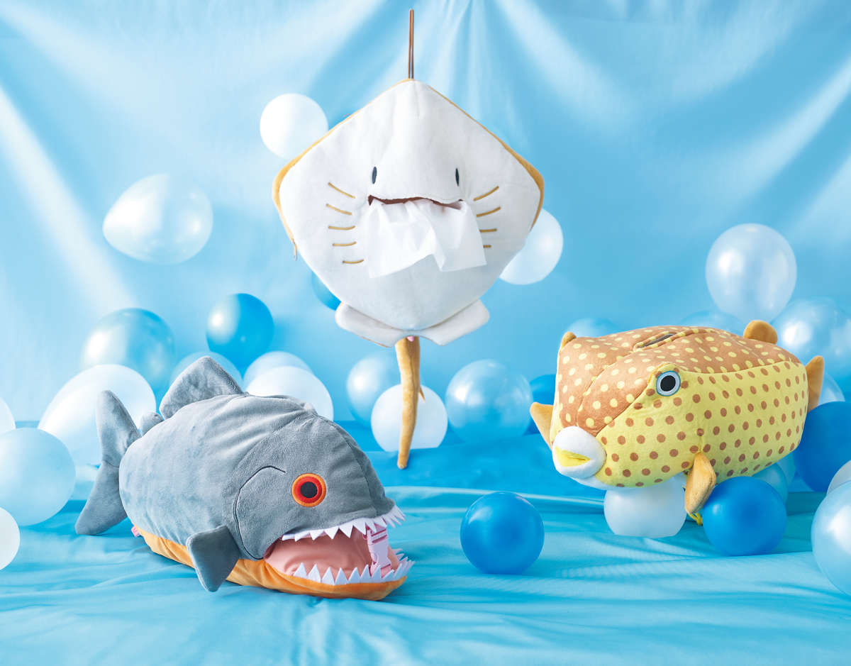 セトクラフト ティッシュケース 海の生き物 ティッシュ カバー （ 吊り