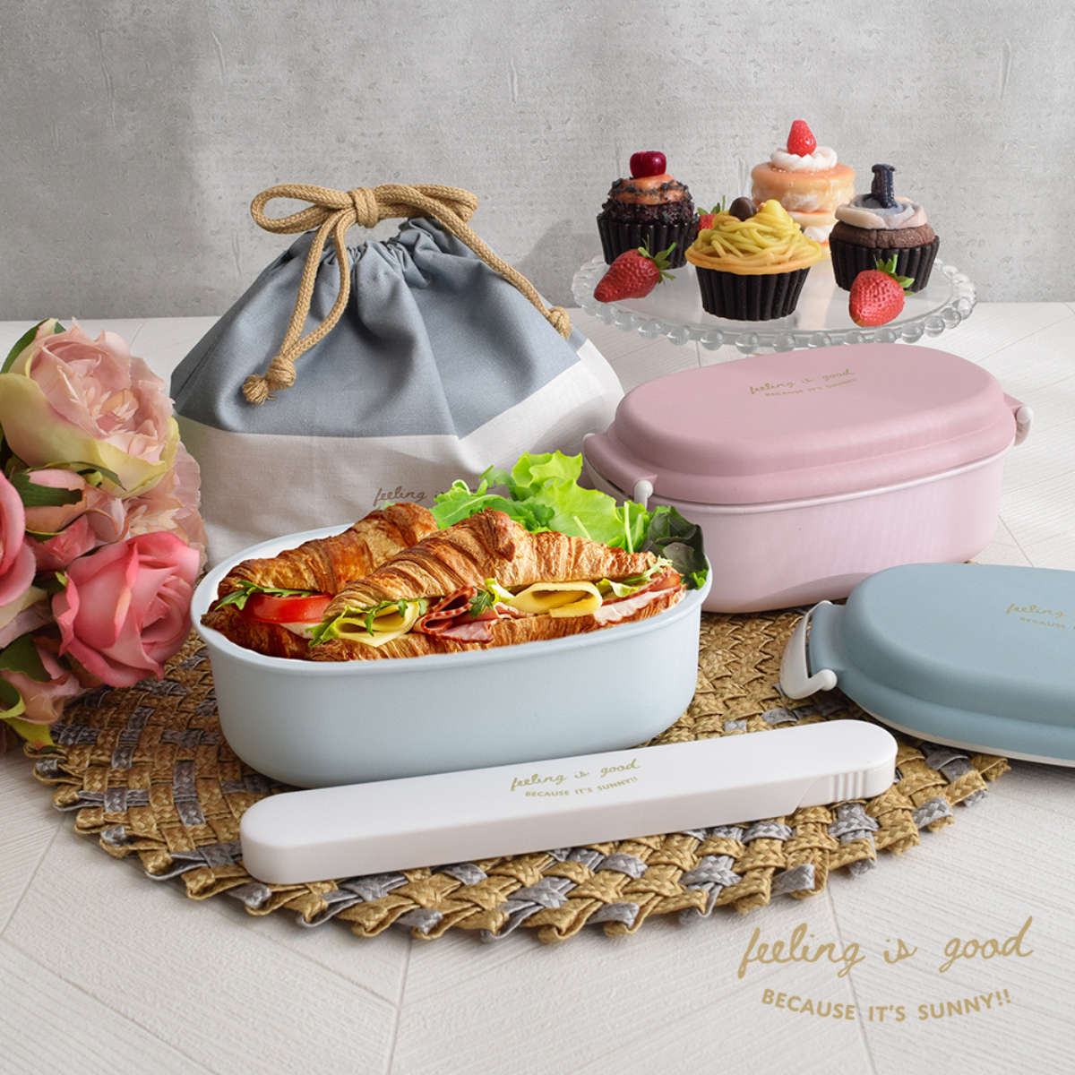 FIG ランチ巾着 シルバーコーティング付き （ お弁当袋 保冷 お弁当