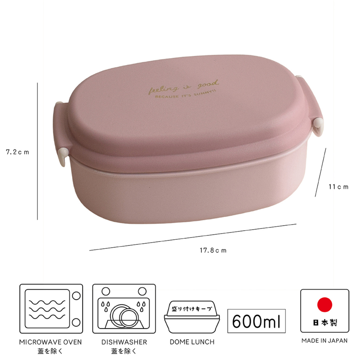 弁当箱 600ml FIG 塗1段ランチボックス （ お弁当箱 ランチボックス 食