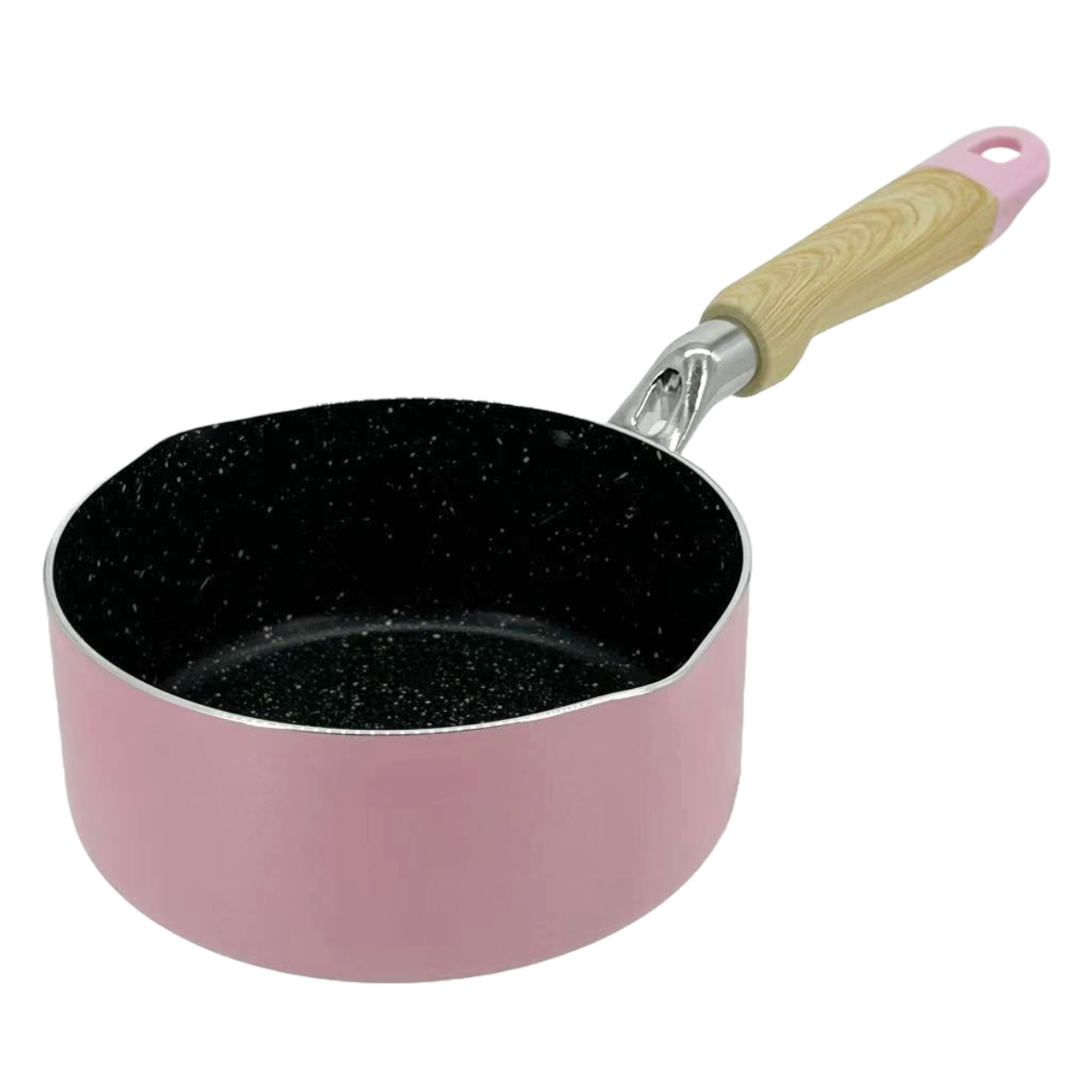 あんずアムウェイ　大ソースパン　片手鍋　IH対応　未使用 Amway◇鍋/サイズ:22cm/シルバー/片手鍋/queen/ソースパン/USA製