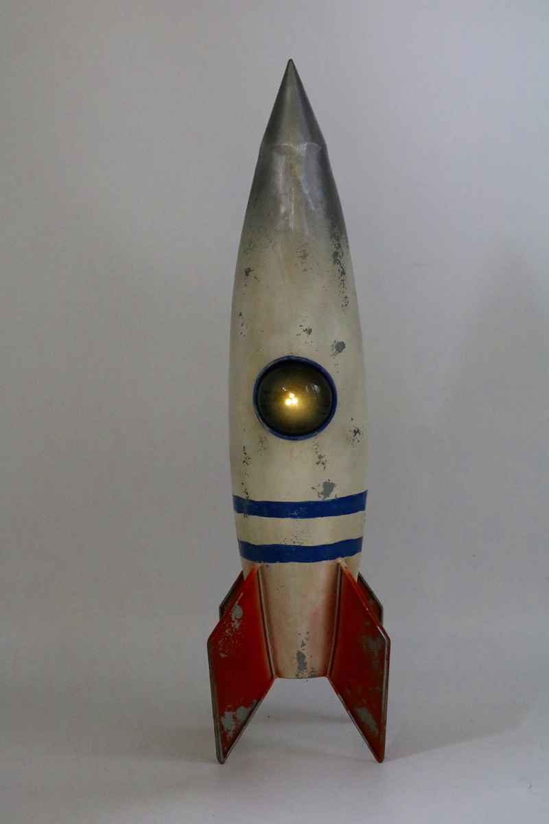 オーナメント ロケット （ 置物 オブジェ ガーデンオーナメント 光る