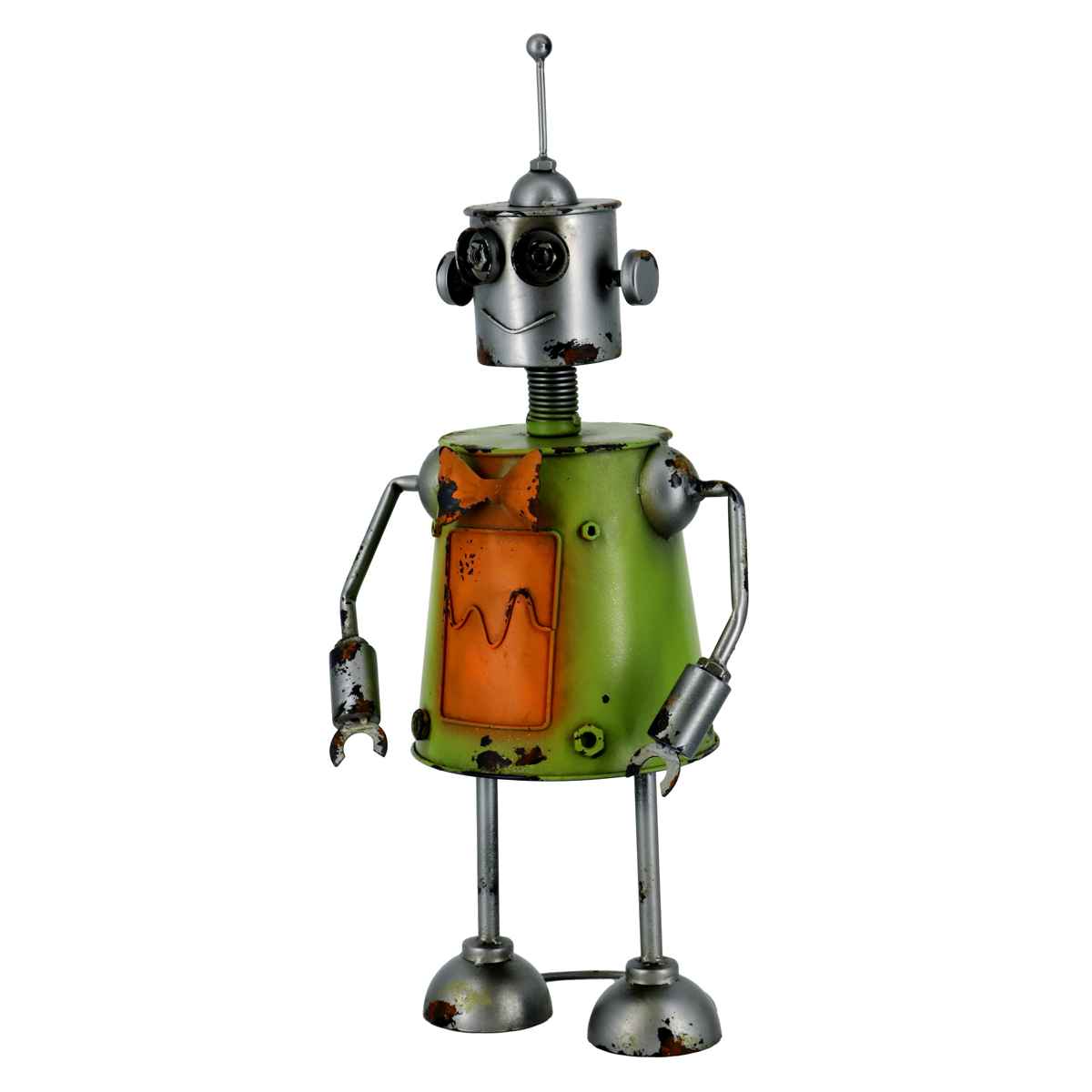 オーナメント ロボット シルバー （ 置物 オブジェ ガーデン