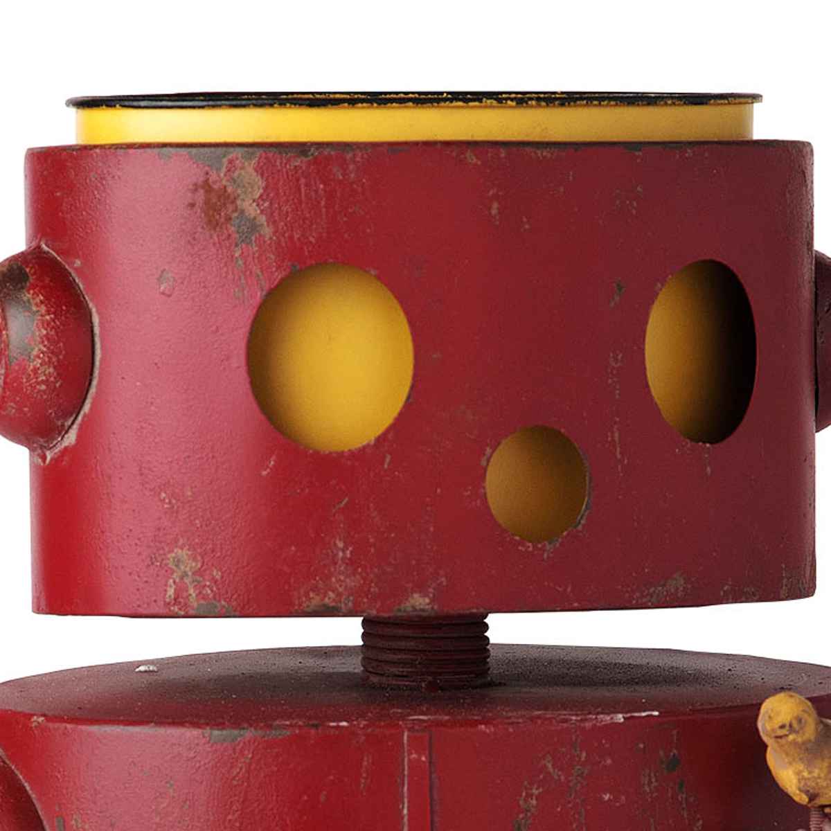 鉢カバー フラワーポット ロボット 赤 （ プランター プラントポット
