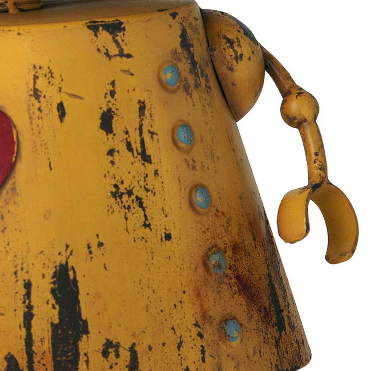 鉢カバー フラワーポット ロボット 黄 （ プランター プラントポット