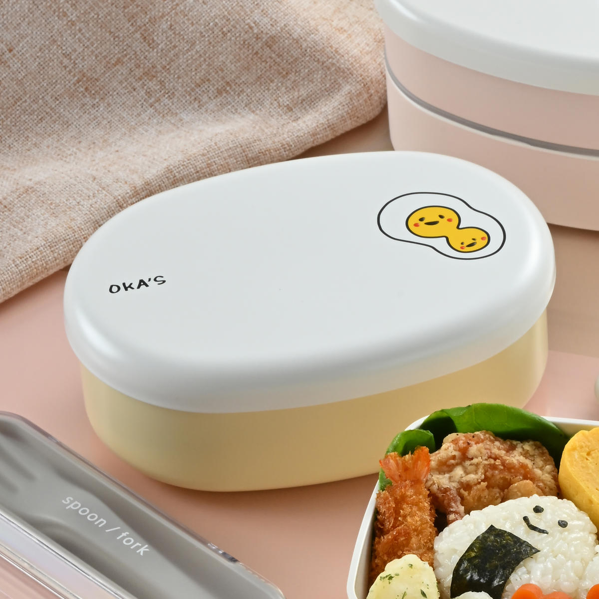 弁当箱 480ml OKA'S 小判一段弁当 （ お弁当箱 レンジ対応 食洗機対応