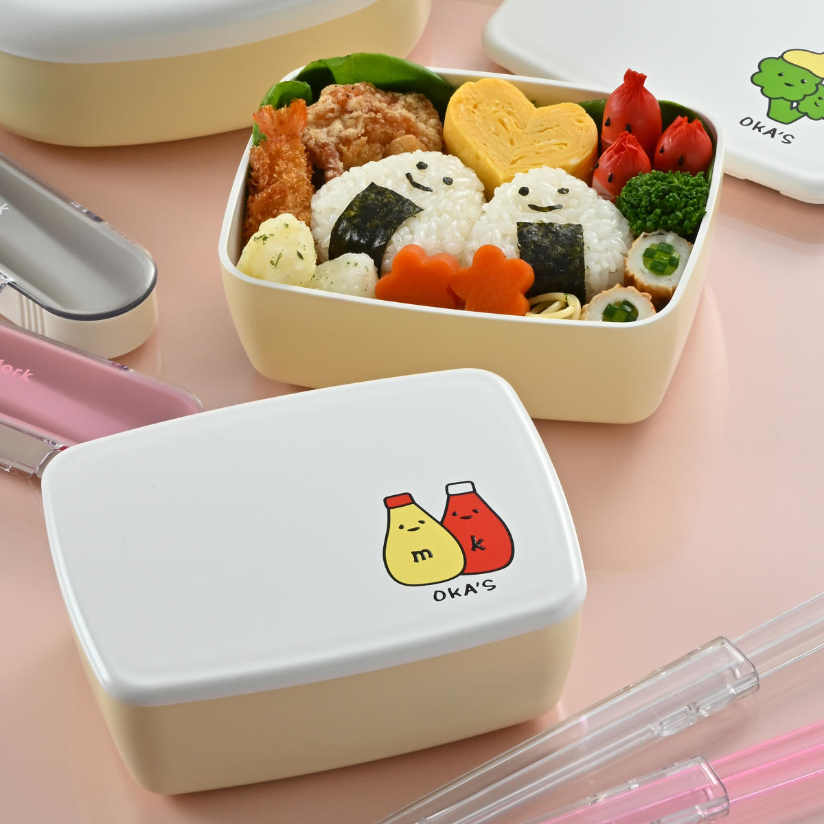 弁当箱 500ml OKA'S 一段弁当 500 （ お弁当箱 レンジ対応 食洗機対応