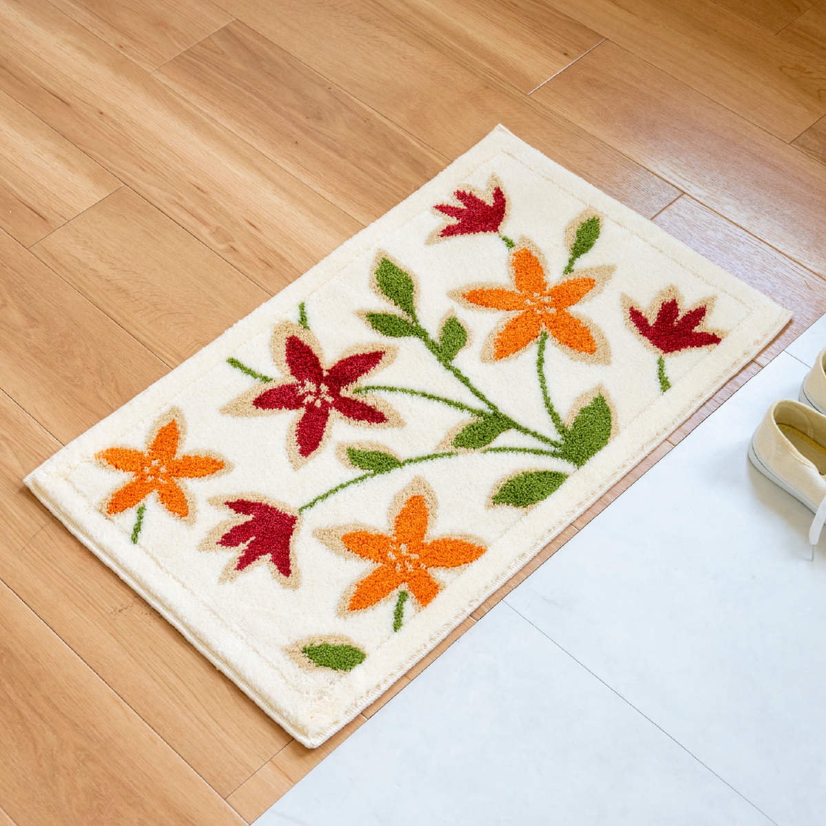 オカ 玄関マット 45×75cm 屋内 パシオーネ 洗える コーナー吸着