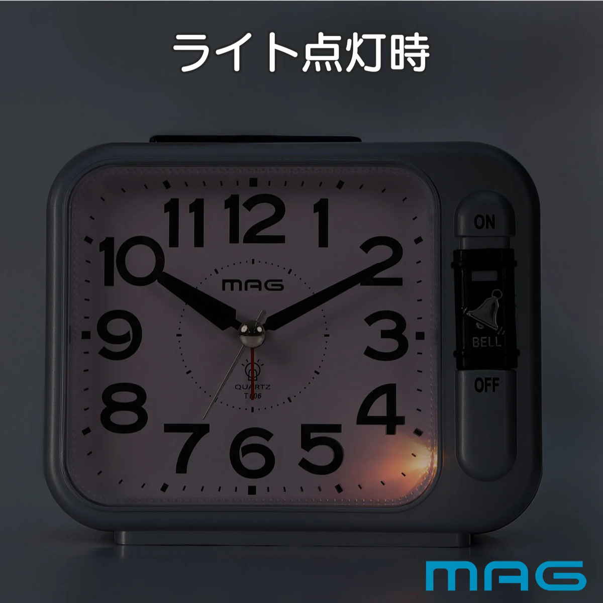 目覚まし時計 連続秒針 静音 ライト付き MA...の詳細画像4