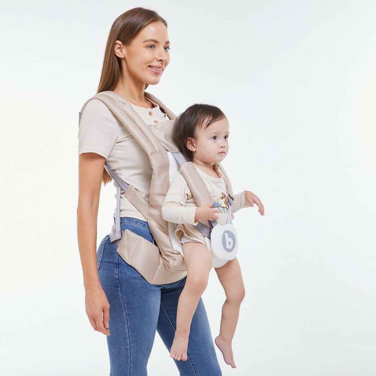 抱っこ紐 3way シッティングキャリア メッシュ babubu. （ 日本製