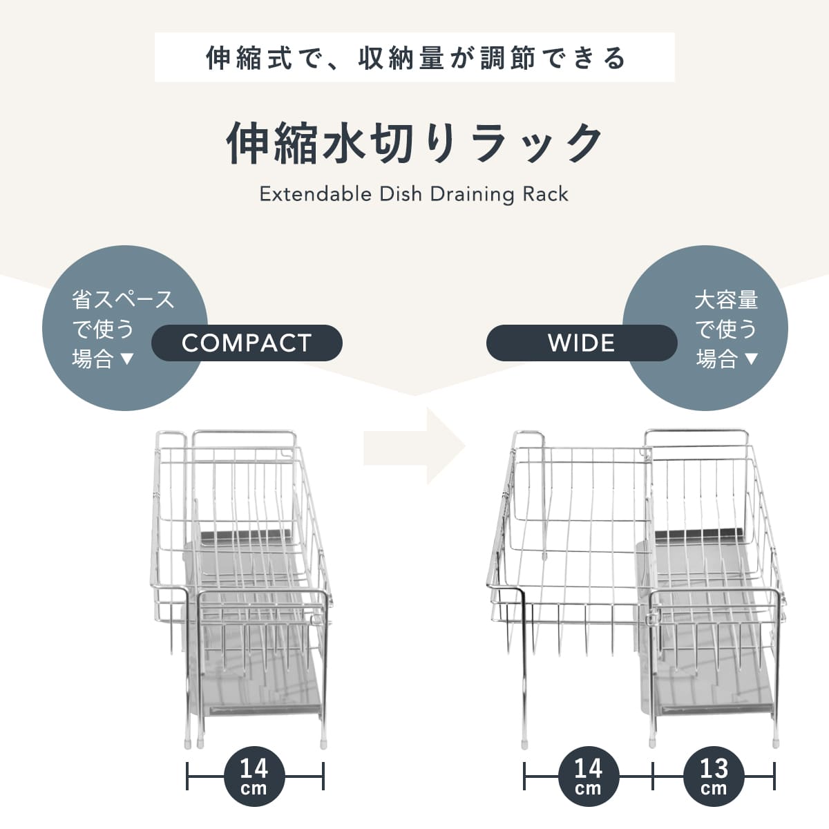 特典付き 水切りラック 伸縮 ONFLON 大容量 スリム ステンレス ( ボトルホルダー 調整可能 省スペース 食器水切り 水切りかご ) 関連画像2