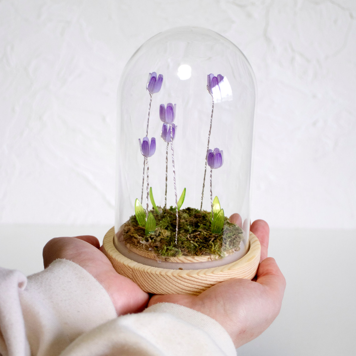 インテリアライト LUMO チューリップ ガラスドーム （ 間接照明 卓上