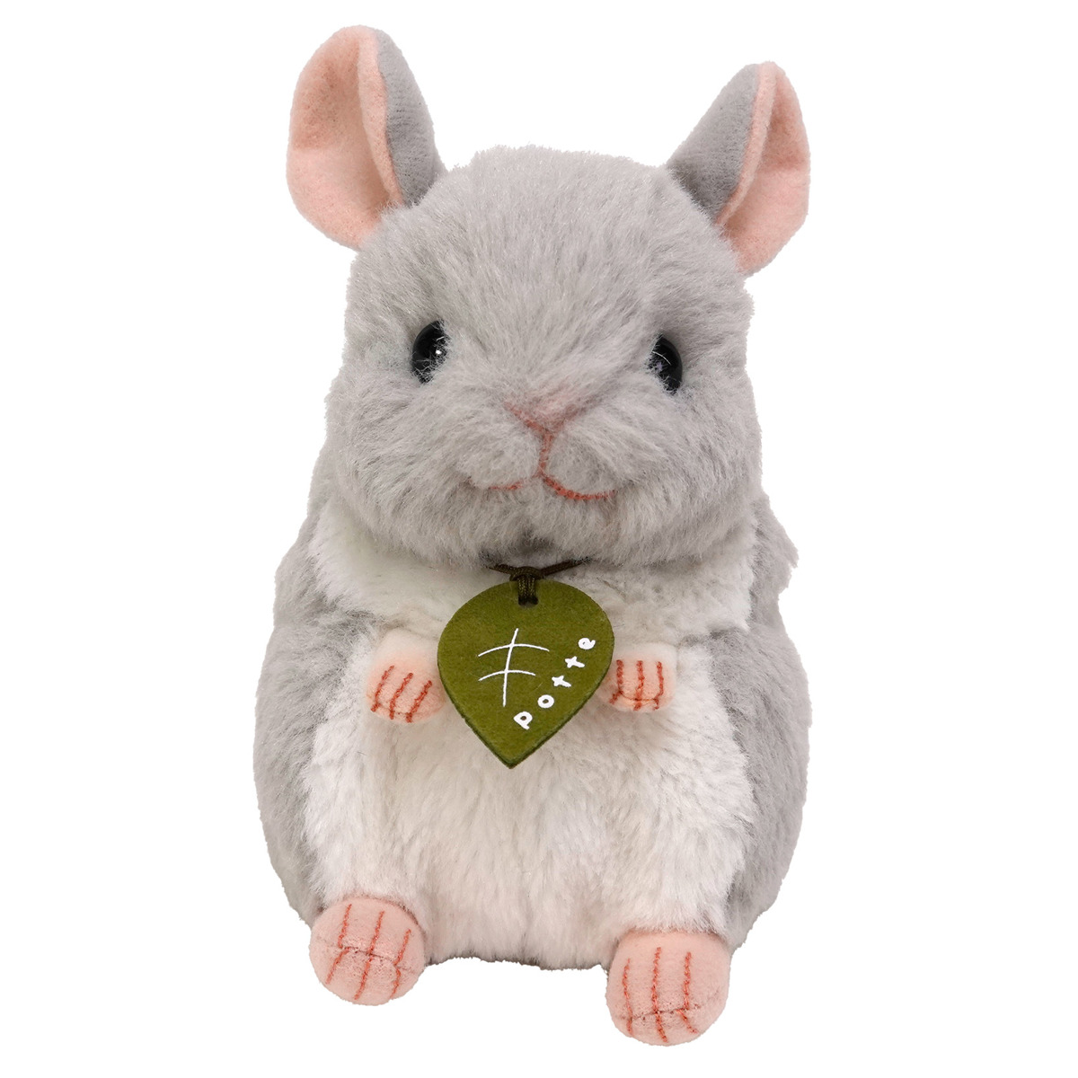 ぬいぐるみ potte チンチラ （ ヌイグルミ 動物 ネズミ 手のひらサイズ ふわふわ 雑貨 インテリア アニマル プレゼント かわいい ）