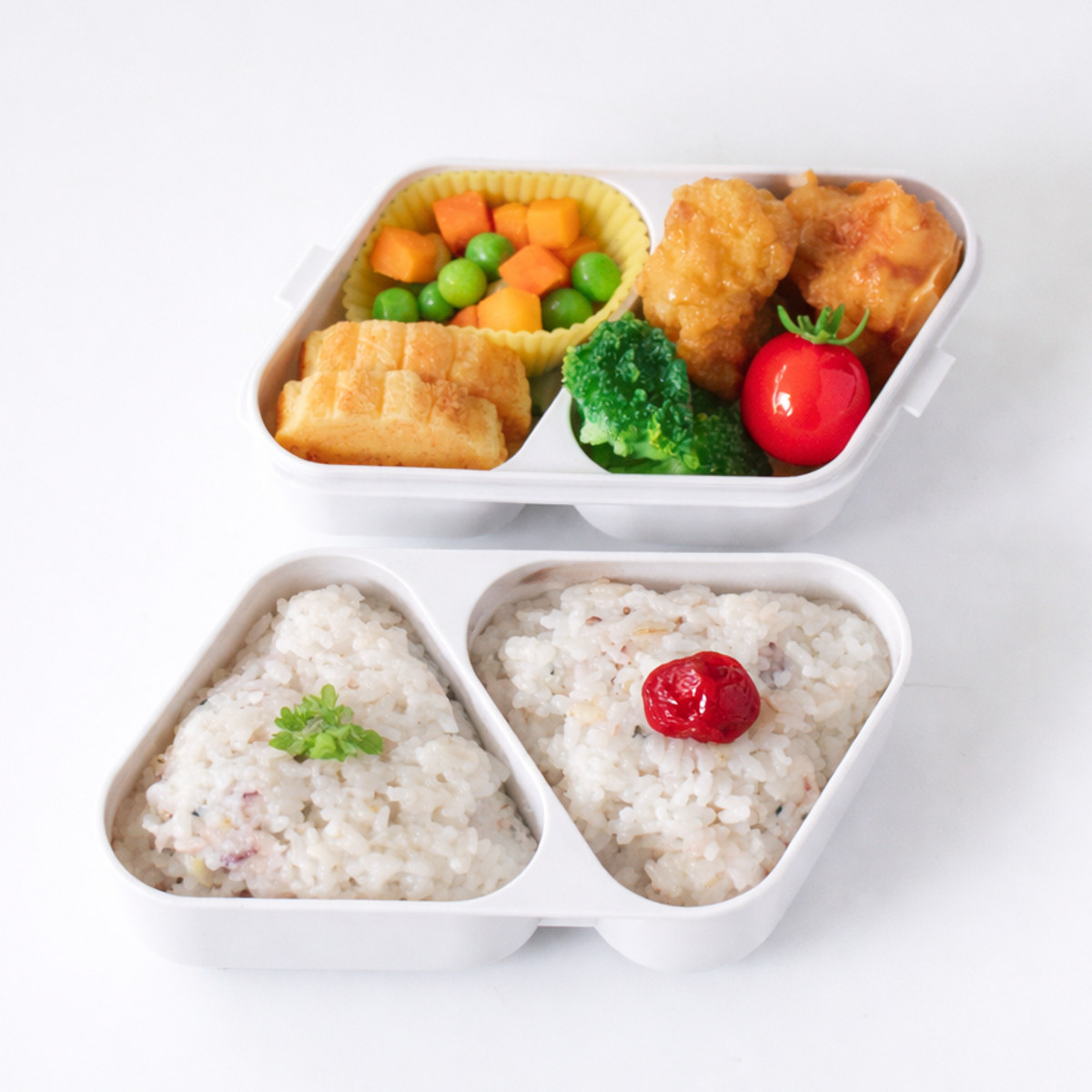 OSK（オーエスケー） 弁当箱 610ml おにぎりランチボックス二段
