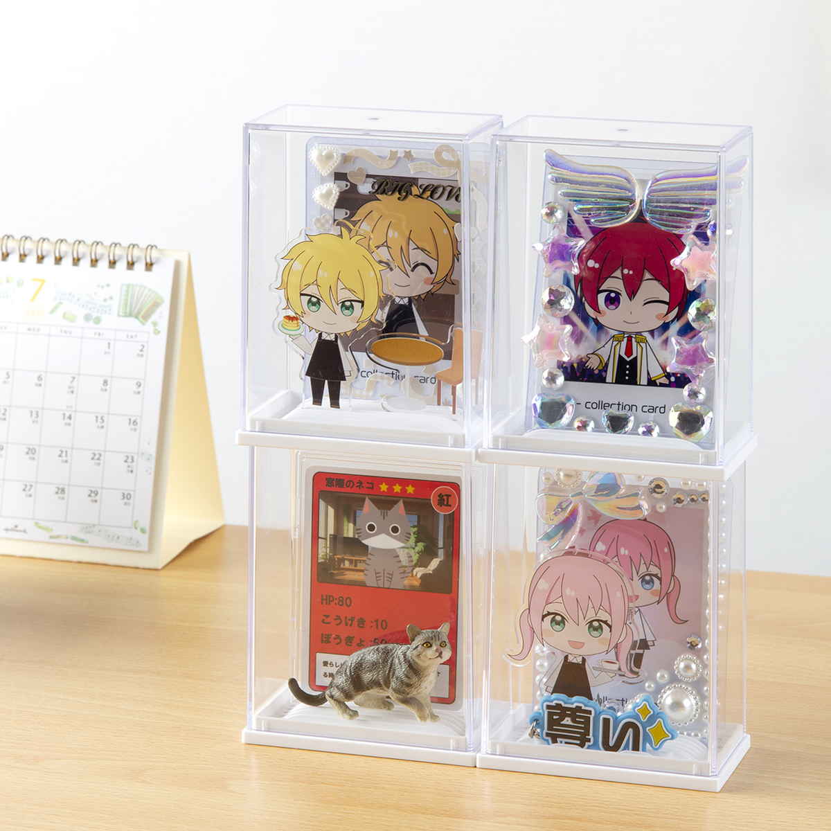 イノマタ化学 硬質カードケース ディスプレイ 収納ケース 9×5.2×11.7cm